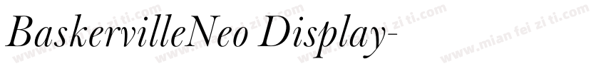 BaskervilleNeo Display字体转换
